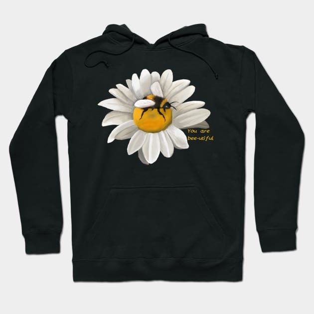 You are bee-utiful! Hoodie by Lilmissvegan